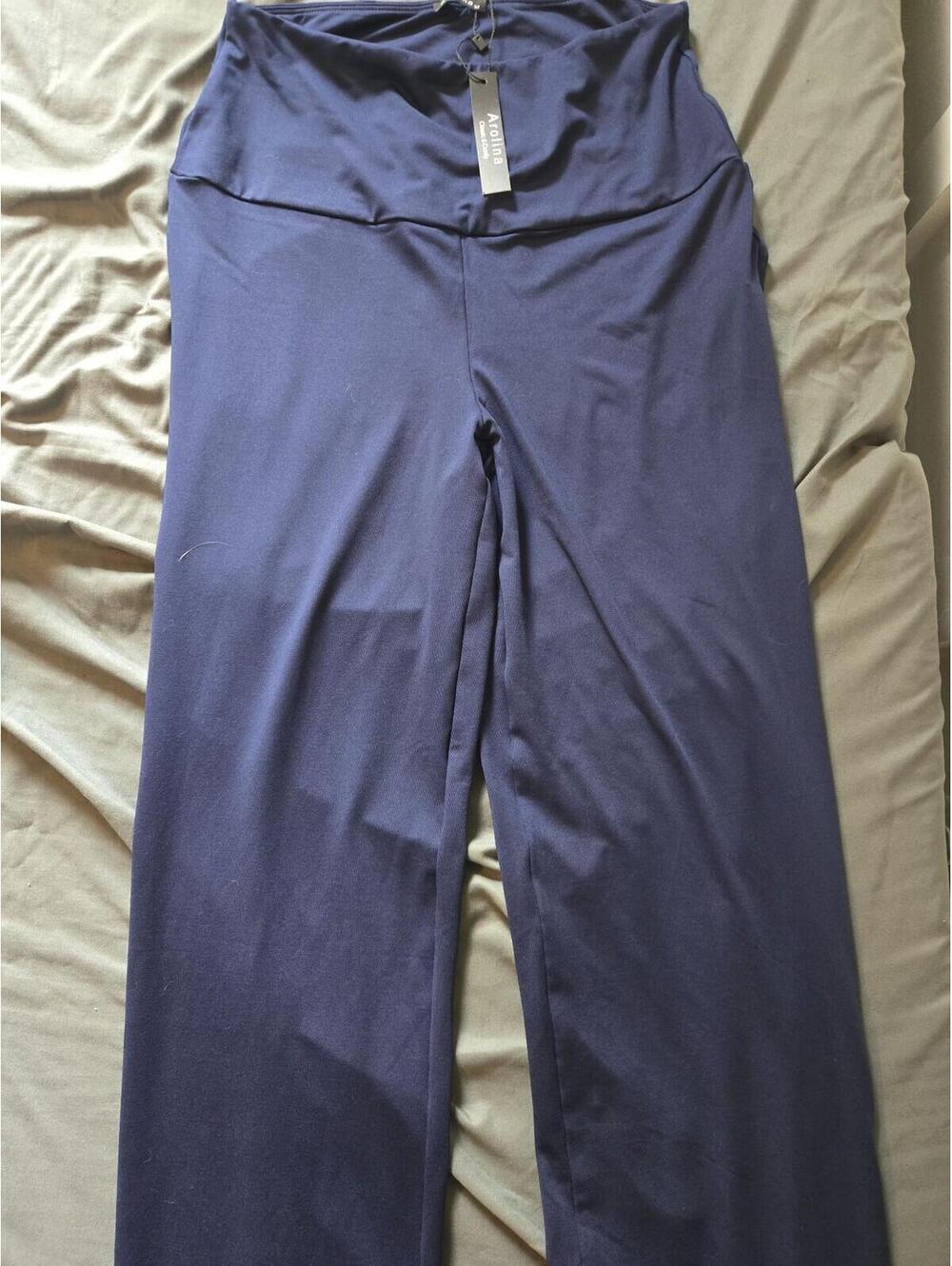 Arolina Classic & Comfy Navy Blue Wide Leg Yoga Pants - New with Tags